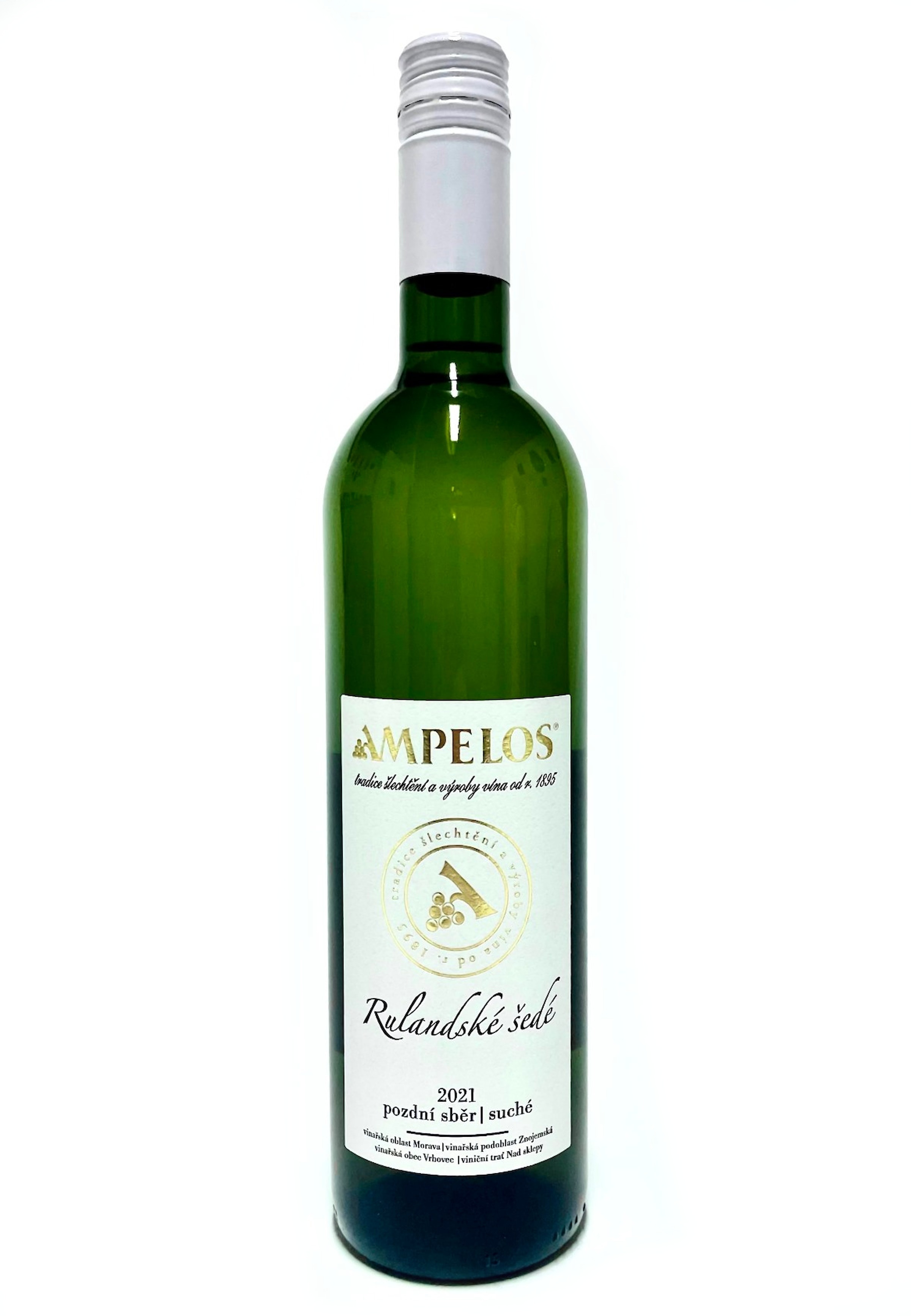 Víno bílé Rulandské šedé PS 2020 Ampelos (tiché víno) 0,75l